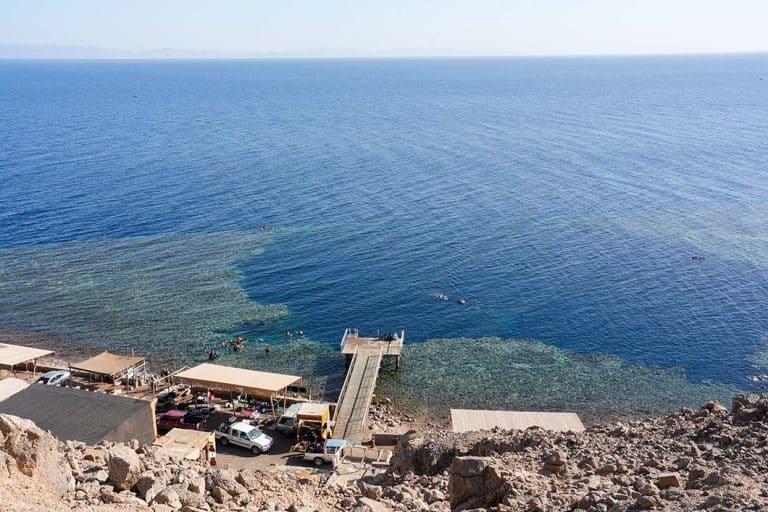 blue hole a dahab visto dall alto
