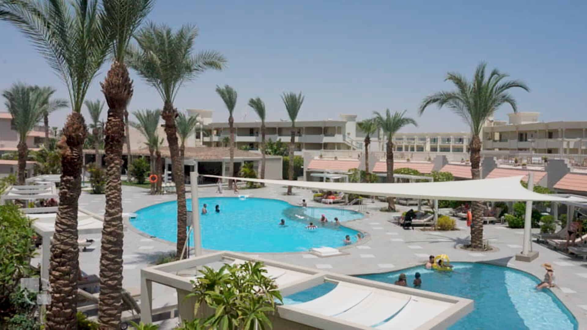 vista piscine del jaz casa del mar a hurgada