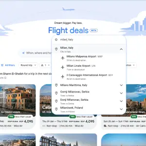 google flight deals citta' di partenza
